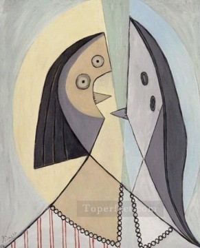 パブロ・ピカソ Painting - 女性の胸像 6 1971 年キュビズム パブロ・ピカソ